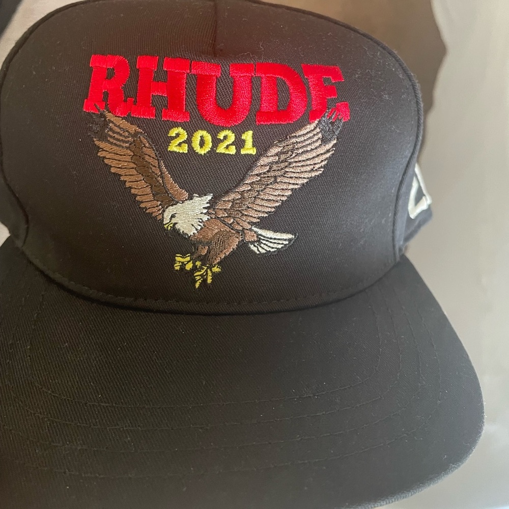 Rhude hats in excellent condition.